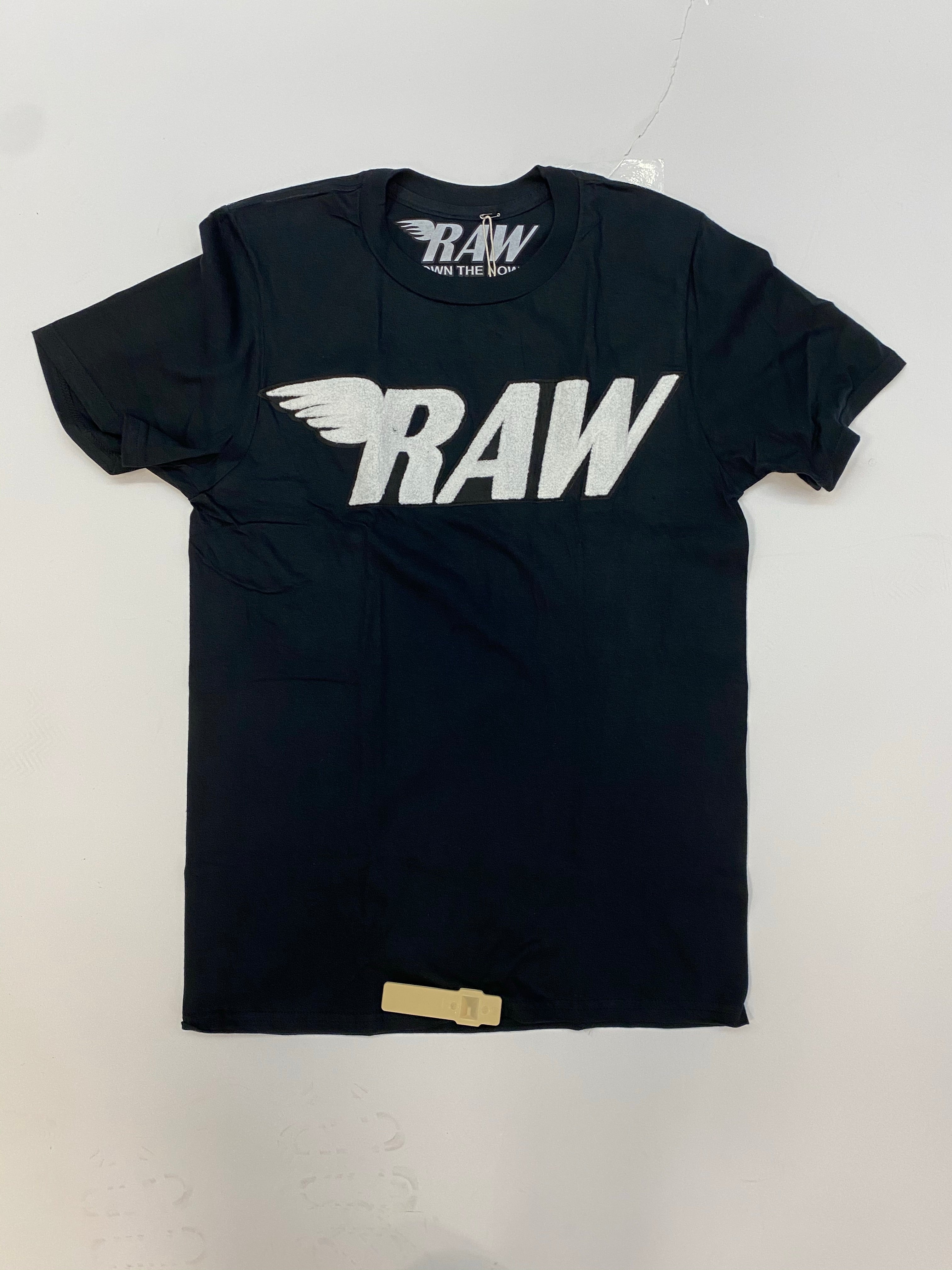 Rawalty - RAW Black White Logo Tee