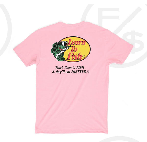 Fly Supply - Learn To Fish Pink Tee