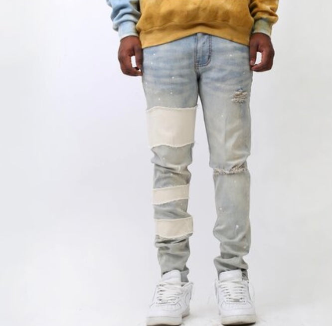 KDNK - Style BO KND4456 Light Blue Patch Jean