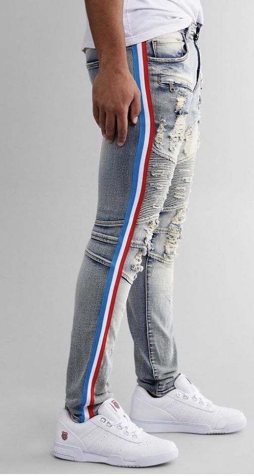 PREME Sky Blue / Red Stripe