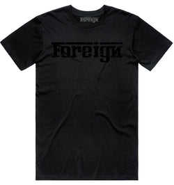 Foreign - Black / Black Tee