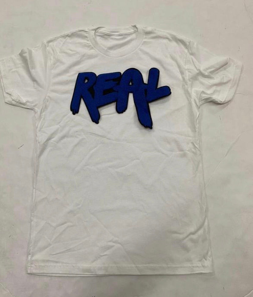 Rawyalty - REAL White / Royal Tee