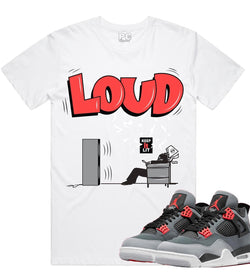 Planet of Grapes - Loud White / Red Tee