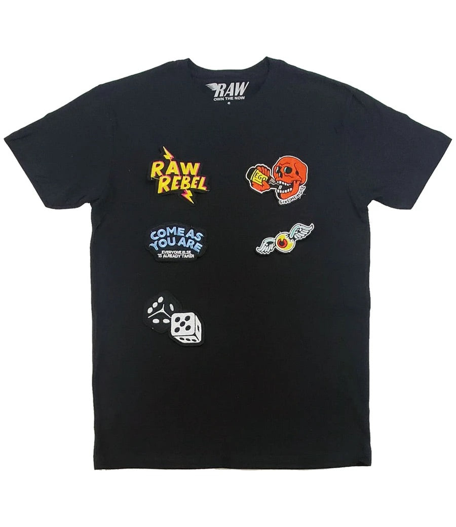 Rawalty- Raw Rebel Black Tee