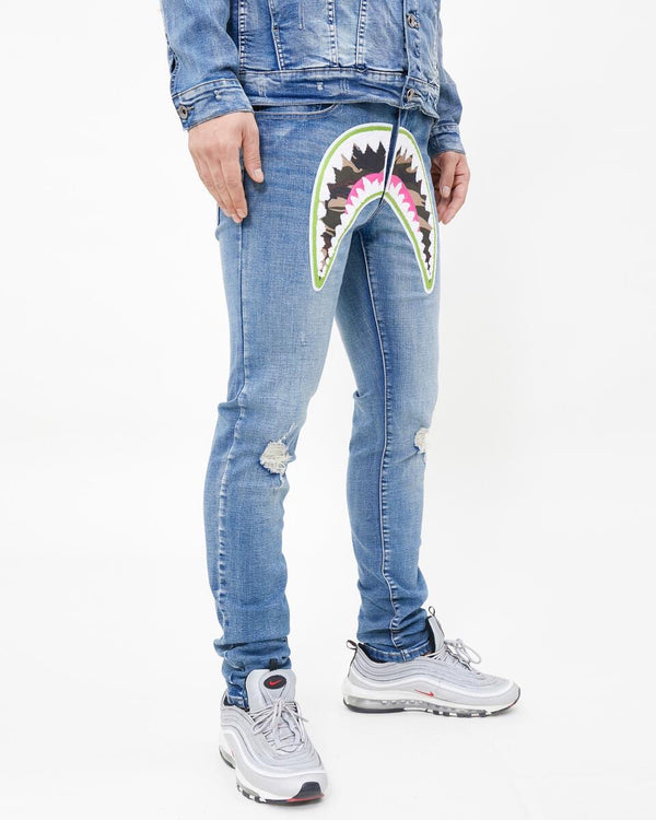 Eternity - Medium Wash / Light Blue SHARKMOUTH NEON Jean