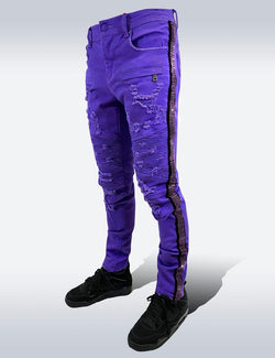 Preme - Jean Purple / Purple Stripe