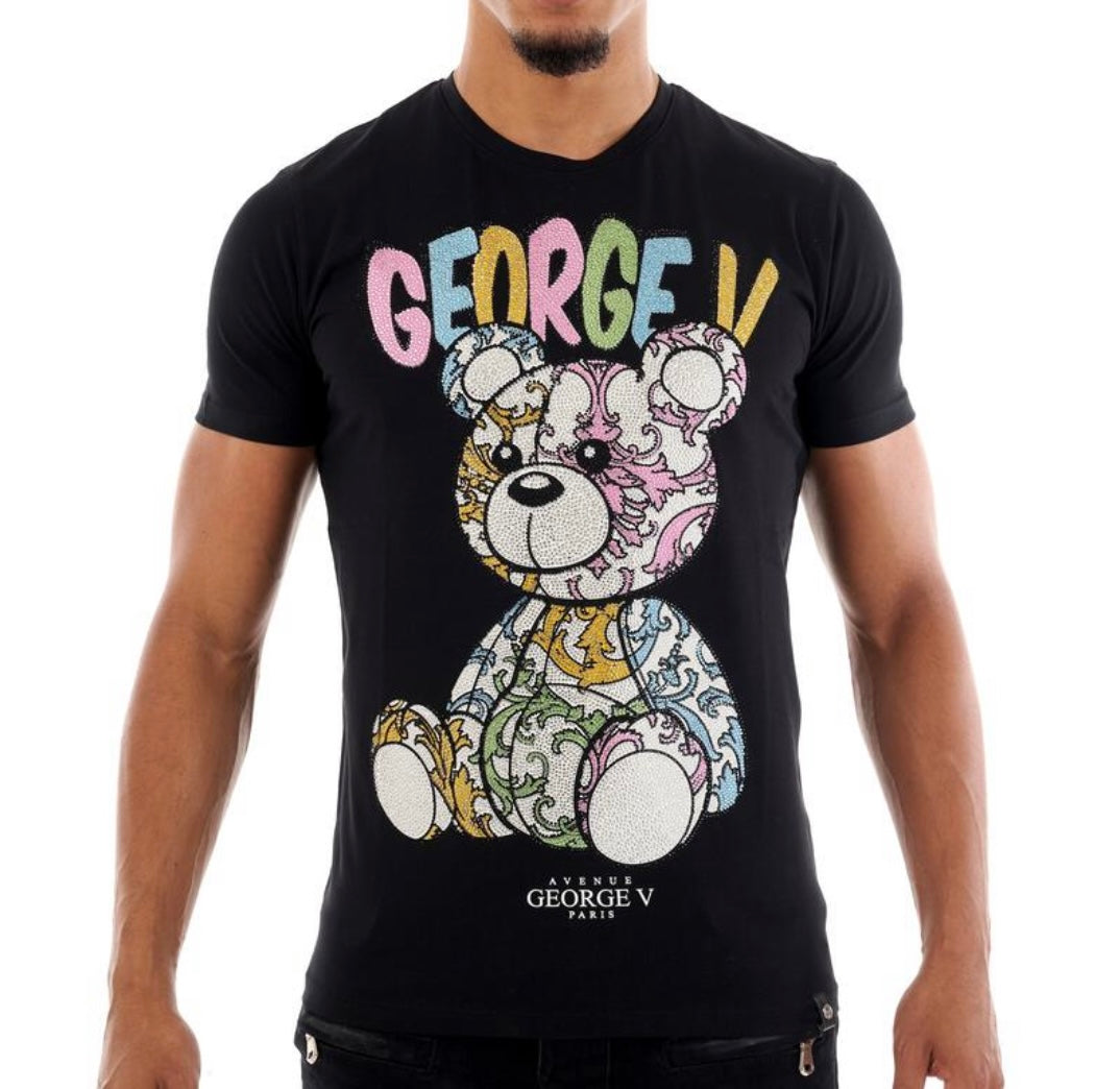 George V - Bear Black Tee