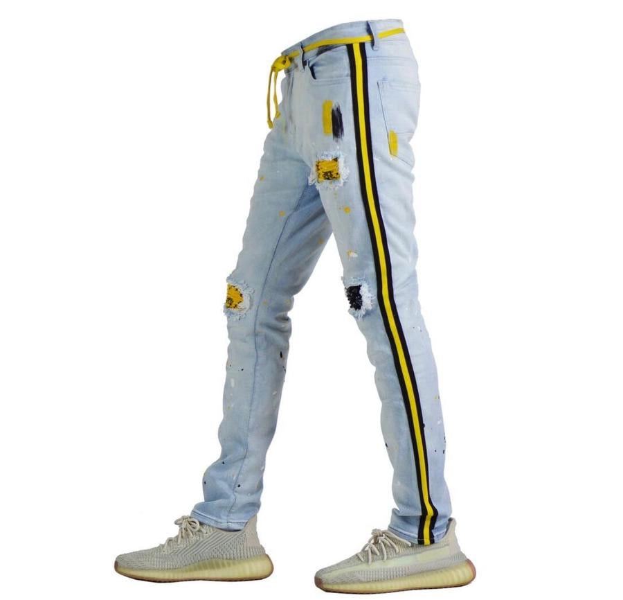 Focus - Blue Yellow Bandana Jean