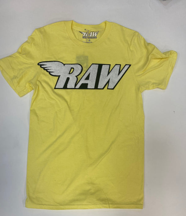 Rawalty - RAW Yellow / White Tee