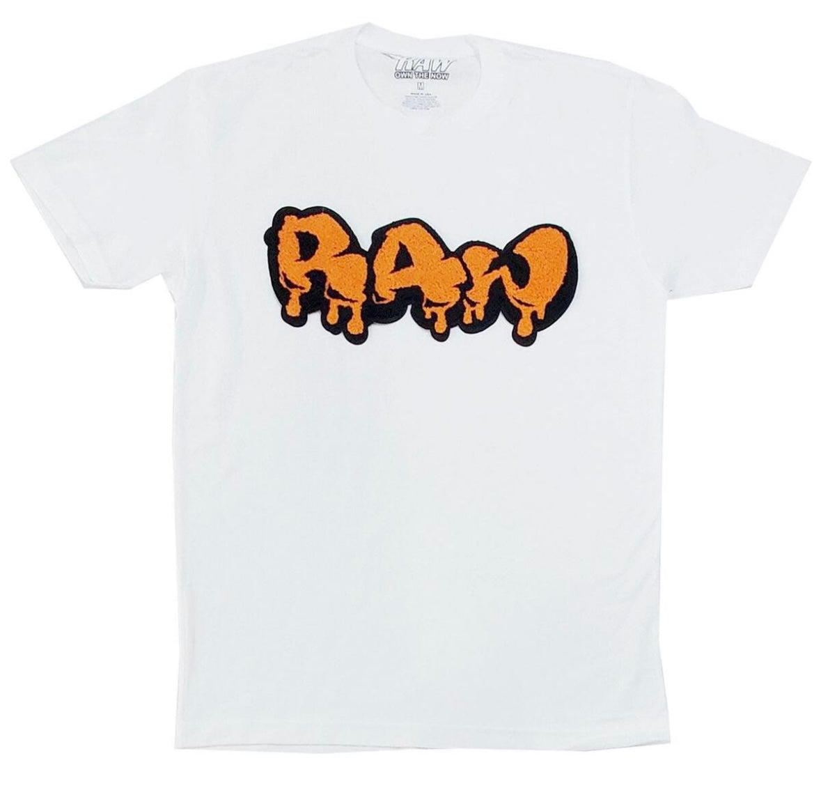 Rawalty - RAW Drip White Orange Tee