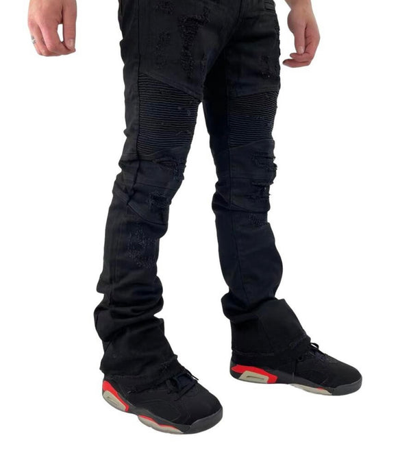 Preme - PR-WB-995 Black Stack Jean