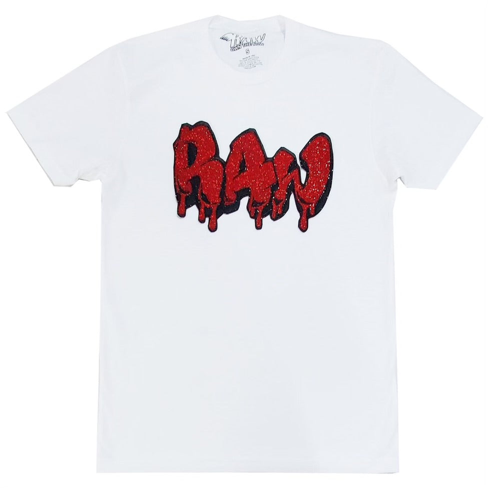 Rawalty - RAW Drip Bling White Red Tee