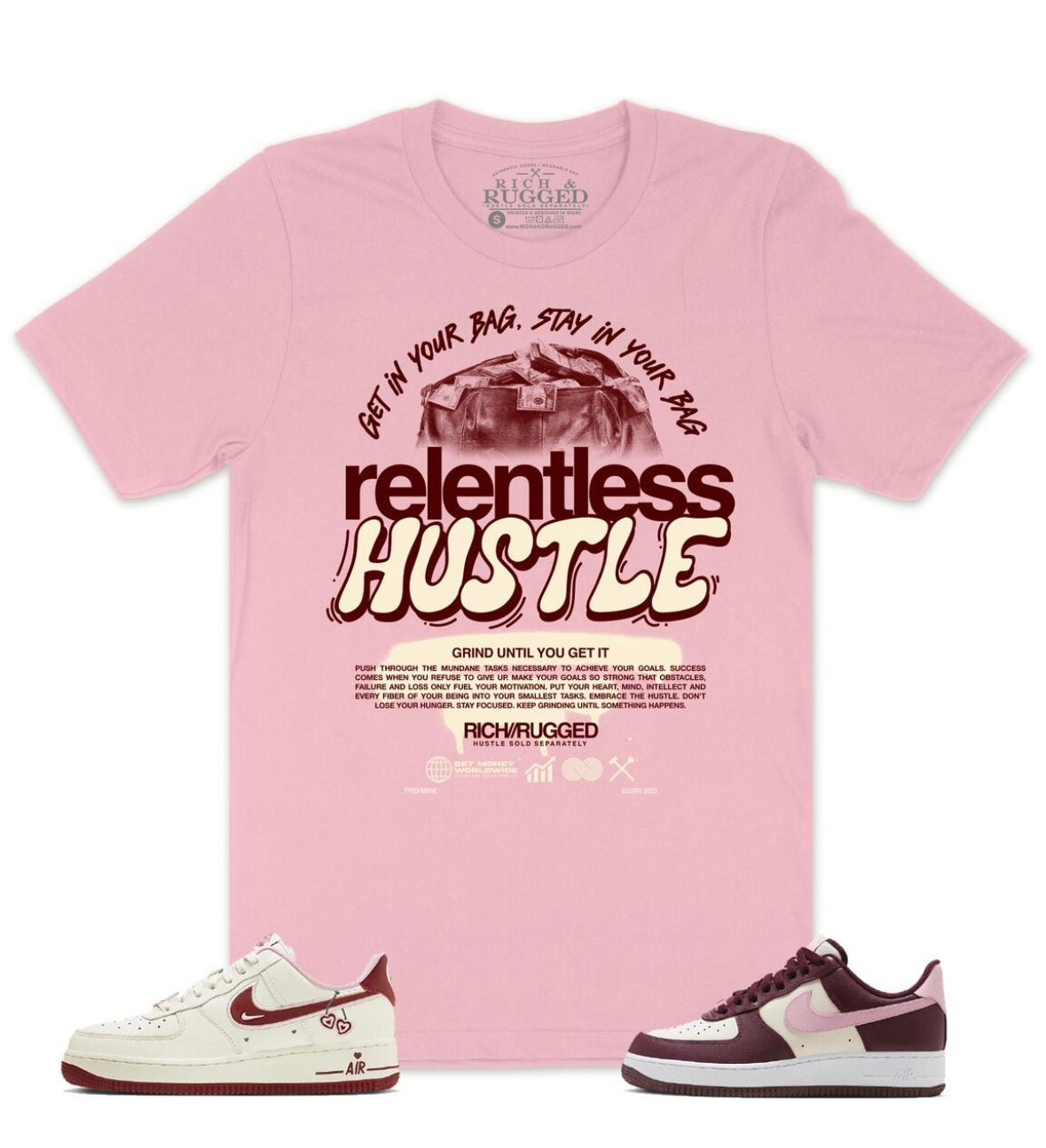 Rich & Rugged - Relentless Pink Tee
