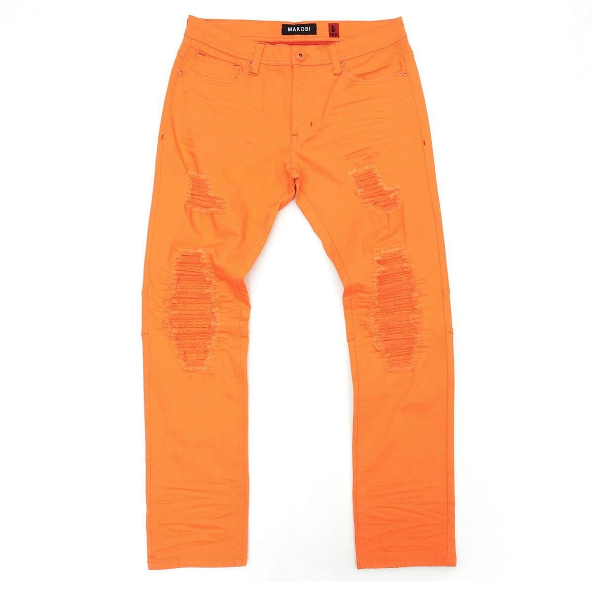 MAKOBI - SHREDDED JEANS M1971 Orange Jean