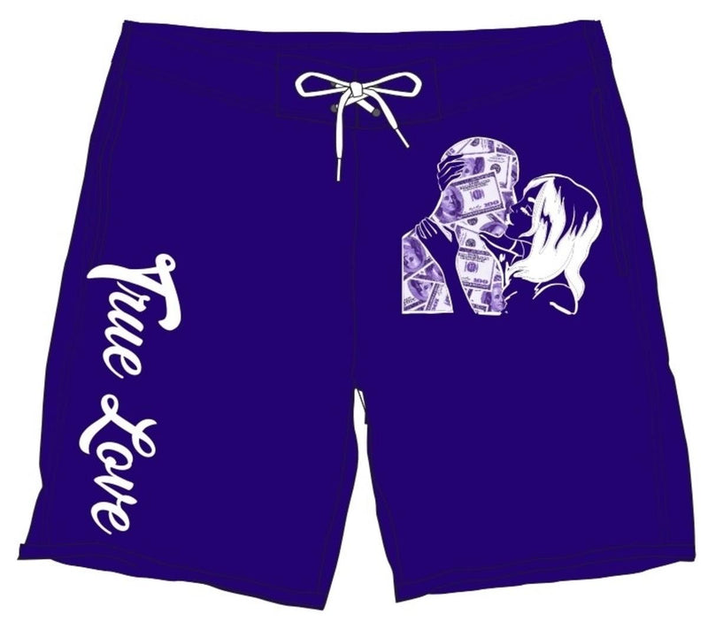 Retro Label - Purple Shorts