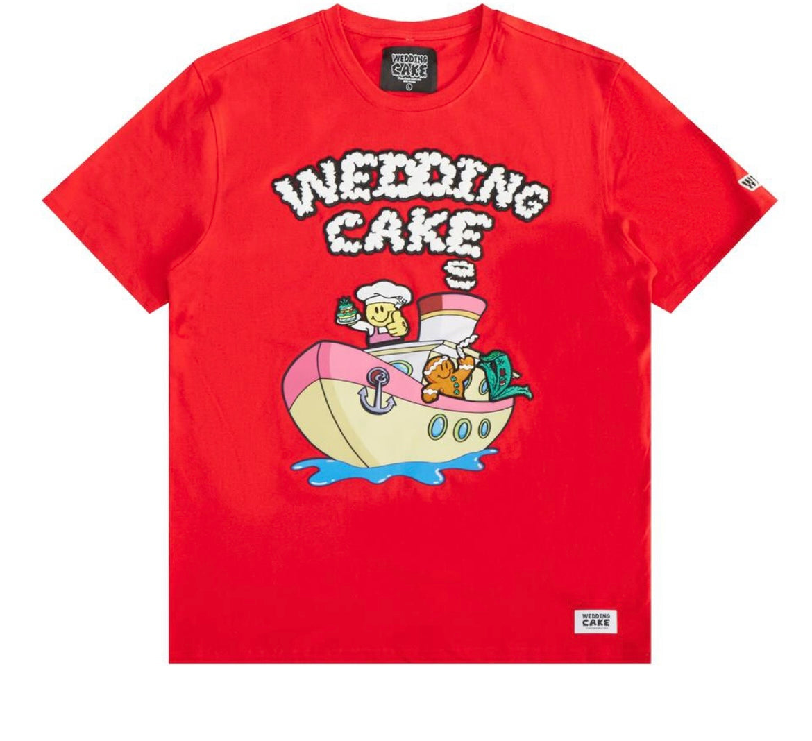 Wedding Cake - Boat Life Red Tee