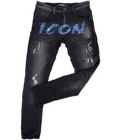 Rawalty - Jeans Icon Black / Royal Blue