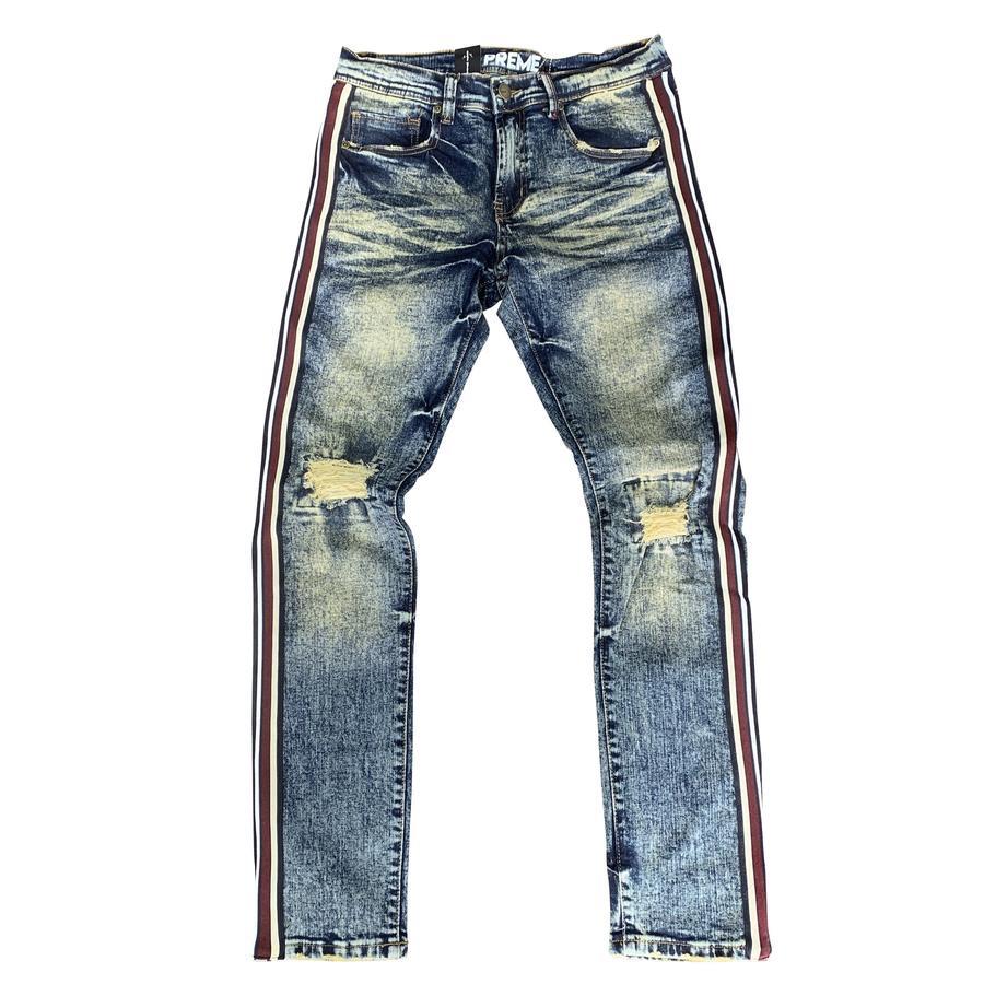 Preme - Jeans Brown Stripe