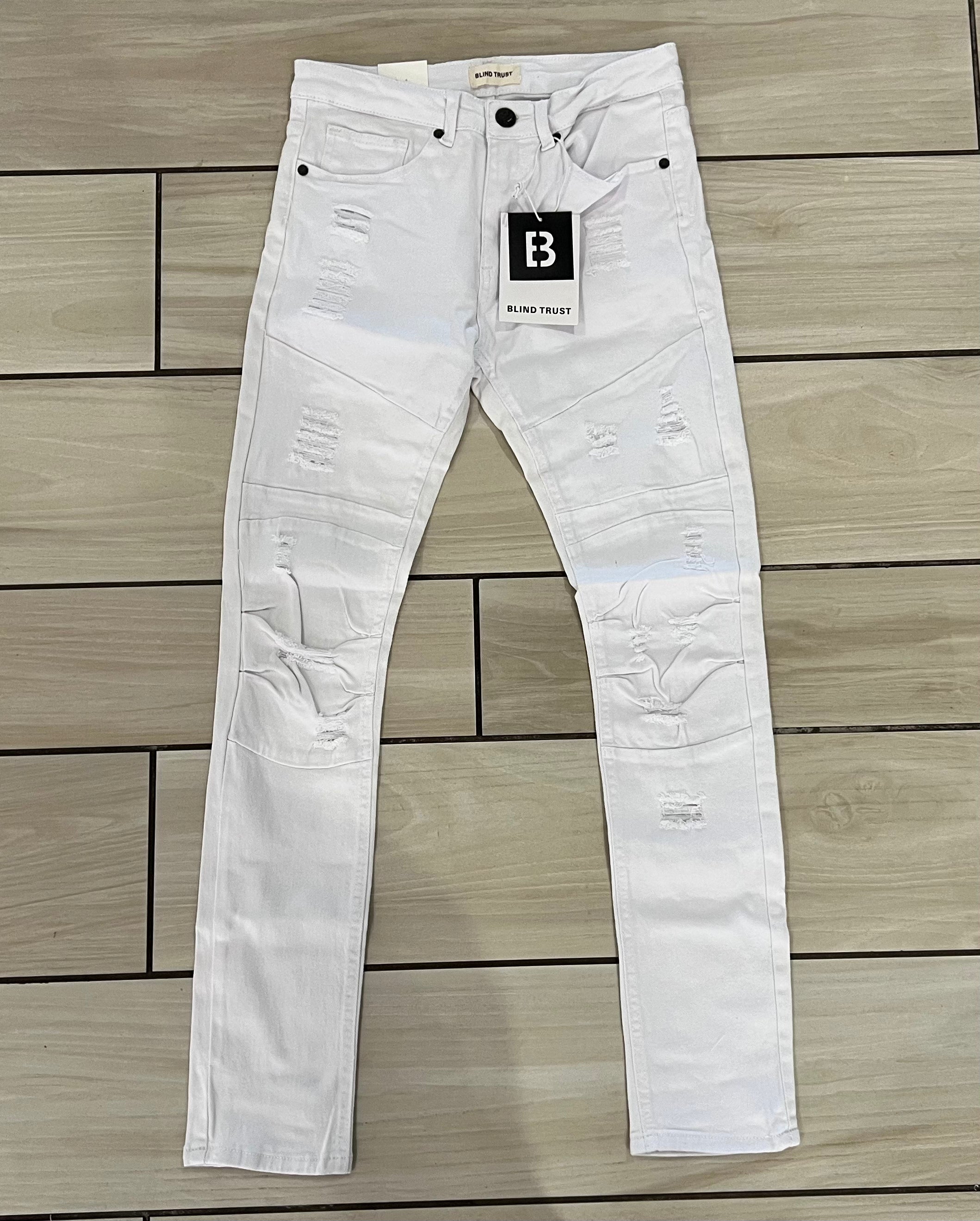 Blind Trust - BTP633S White Skinny Jean