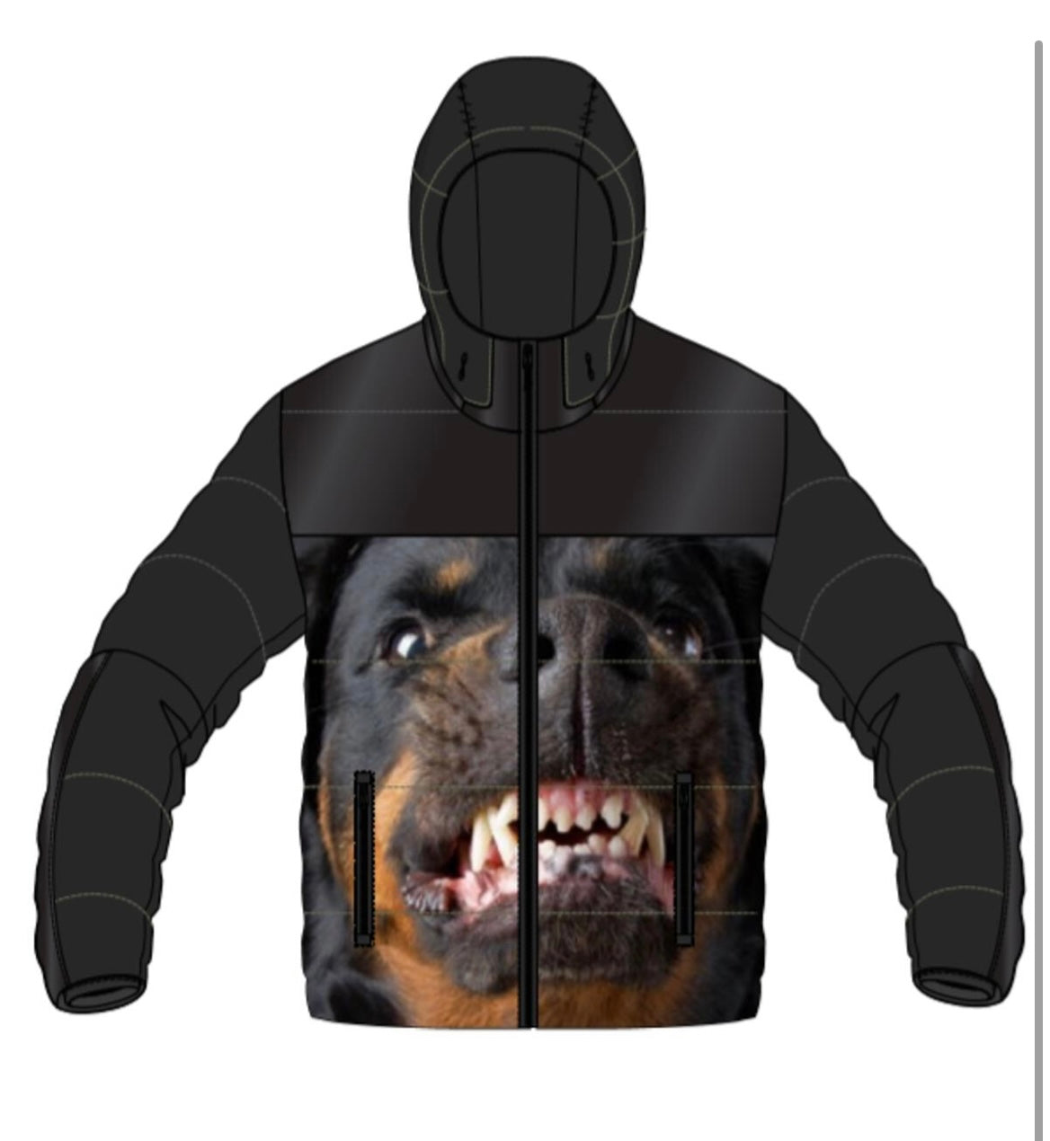 Rok U ROTTWEILER BUBBLE JACKET