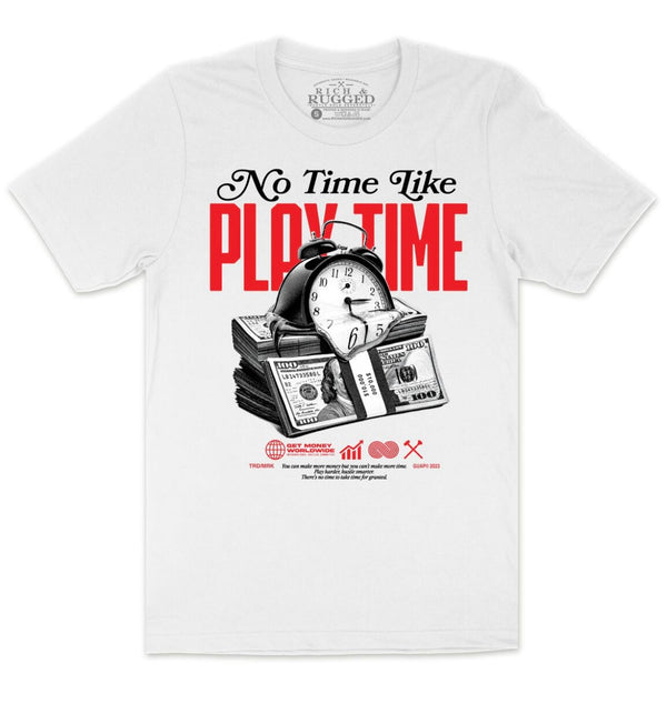 Rich & Rugged -  Play Time White Tee