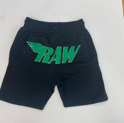 Rawalty - Short Black / Green Short