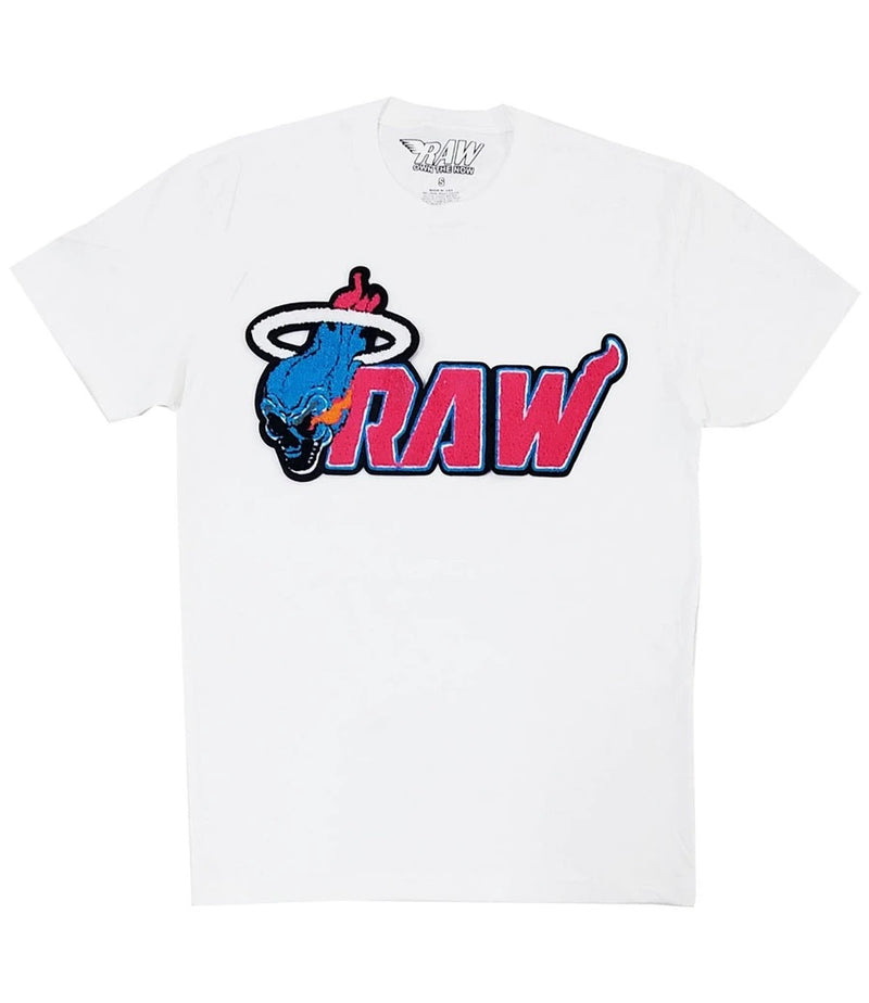 Rawalty - RAW HEAT CHENILLE CREW NECK - WHITE