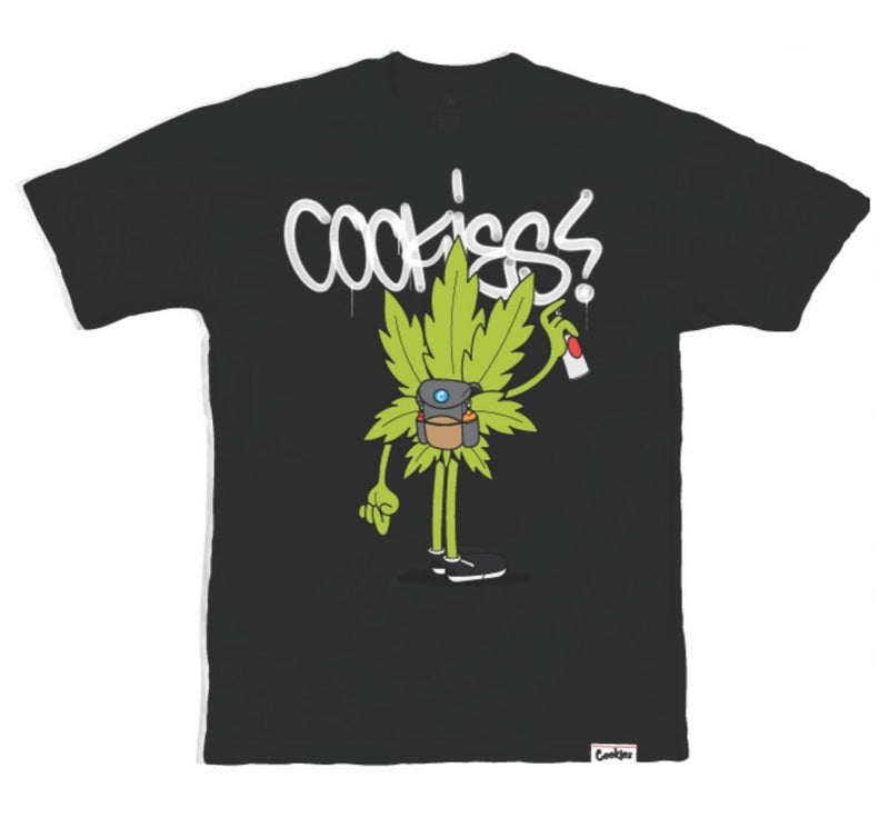 Cookies - GRAFFITI TEE Black Tee