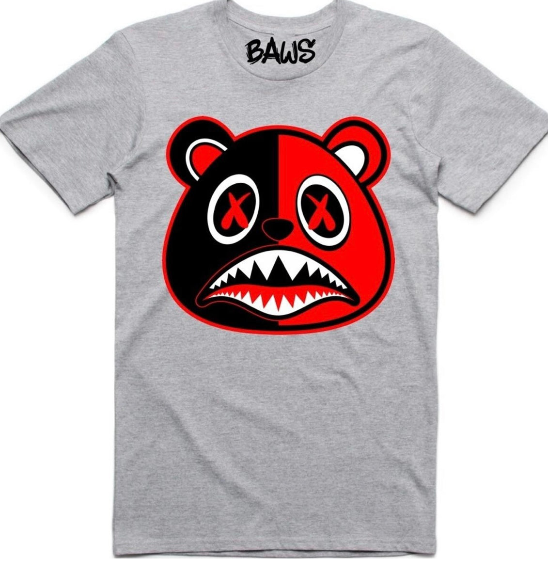 Baws -  Scar Dark Grey Black Red Tee