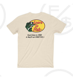 Fly Supply - Learn To Fish Cream Tee