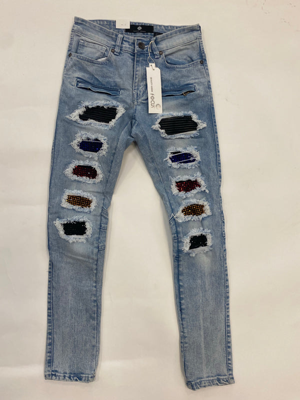 Focus - Patch Diamond LT Blue Jeans