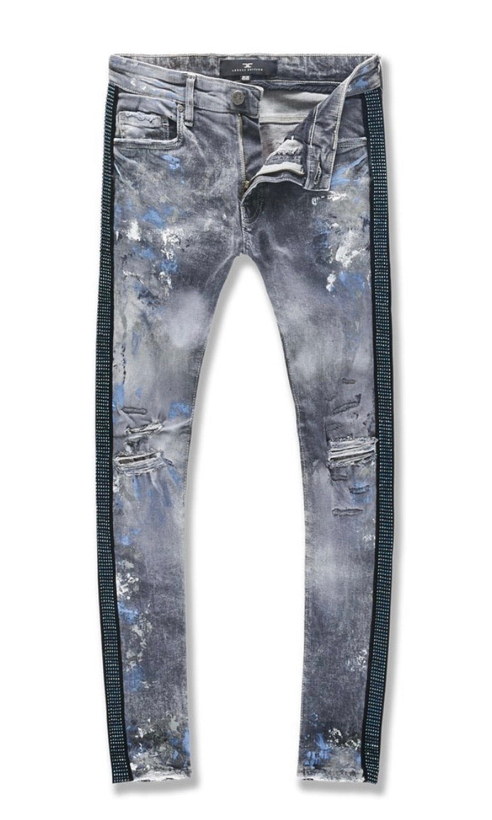 Jordan Craig - SEAN - VEGAS STRIPED DENIM (STEEL)