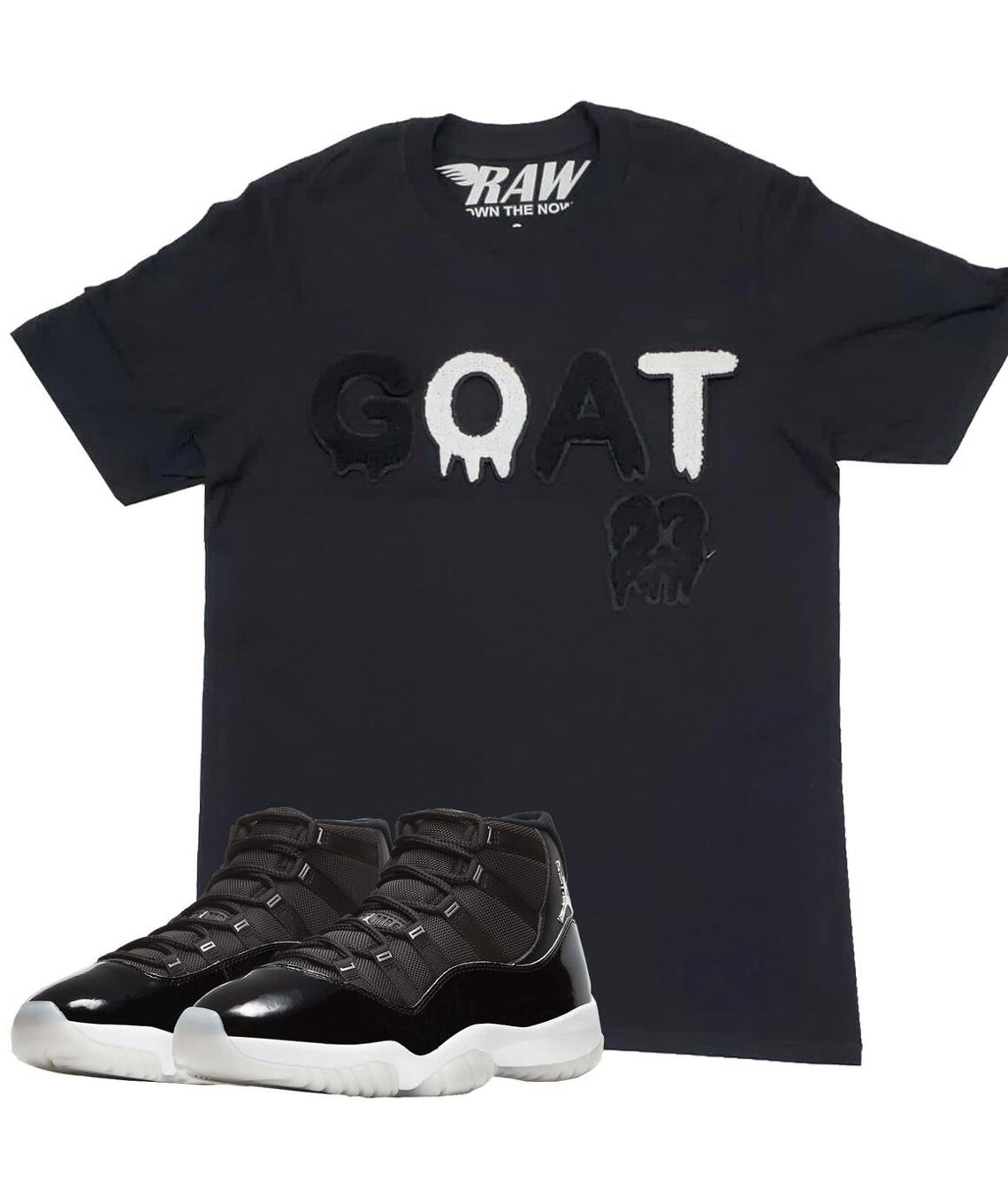 Rawalty - Goat Black White Tee