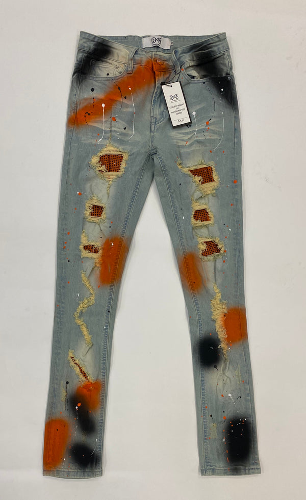 Dna - Jean Patches Orange Diamond