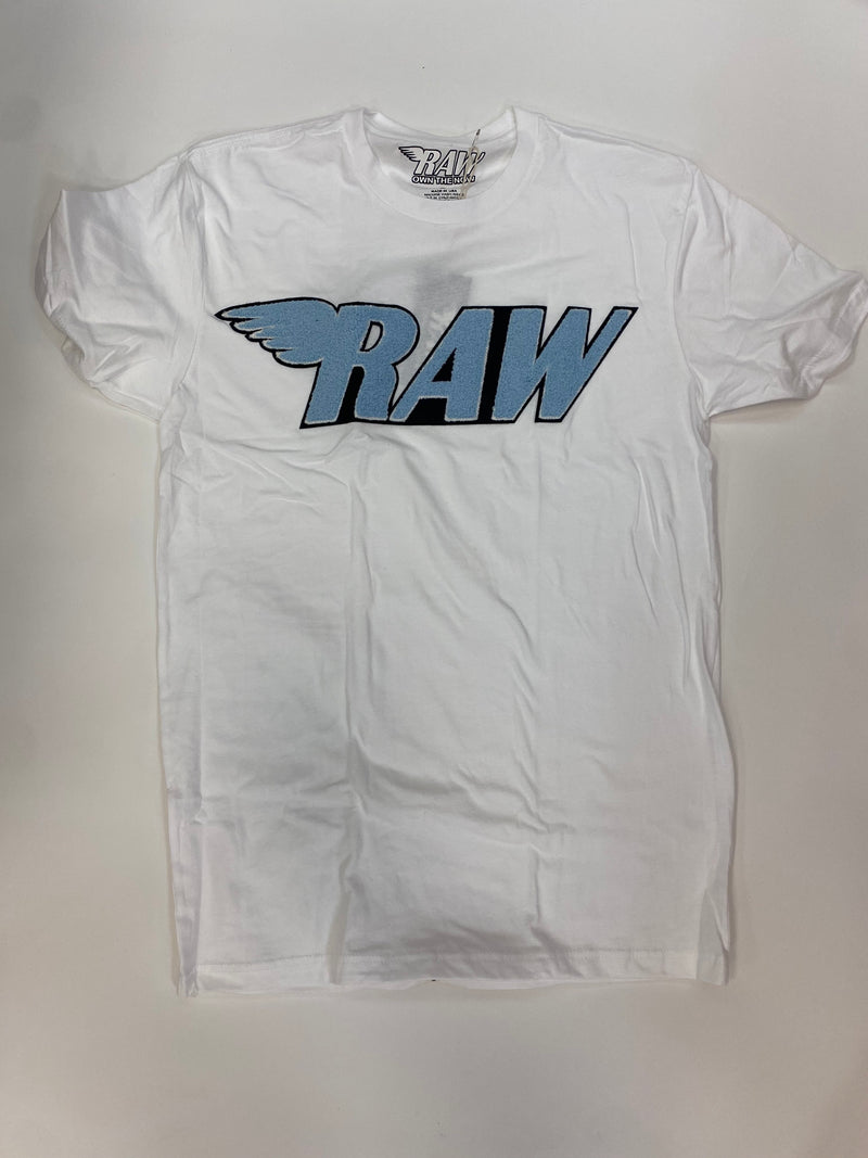 Rawalty - RAW White / Sky Blue Tee