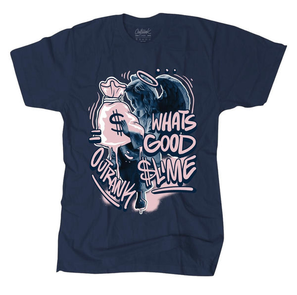 Outrank - What’s Good Slime Navy / Pink Tee