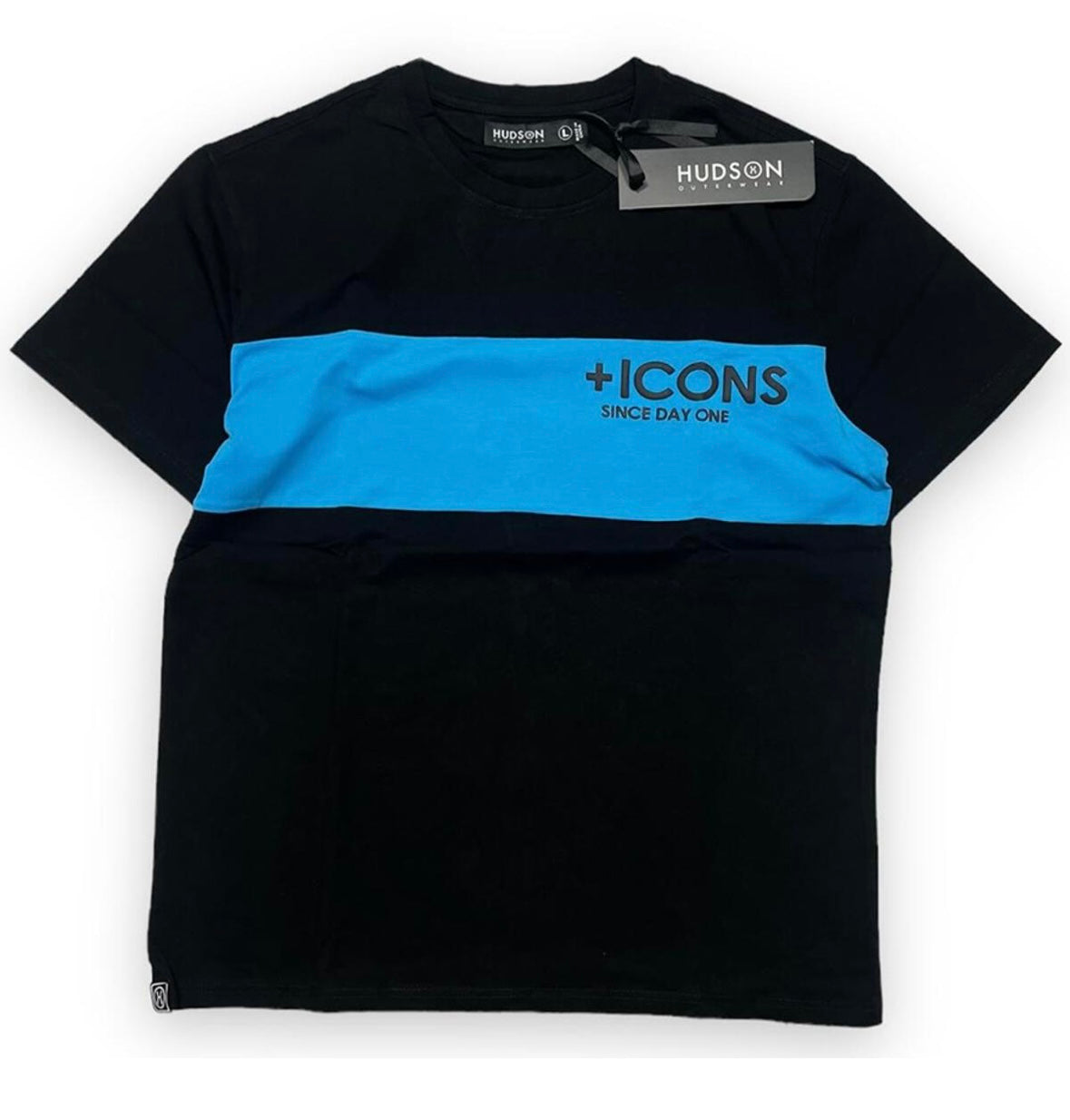 Hudson - Icon Black / Blue Tee