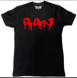 Rawalty - RAW Drip Logo Black / Red Tee