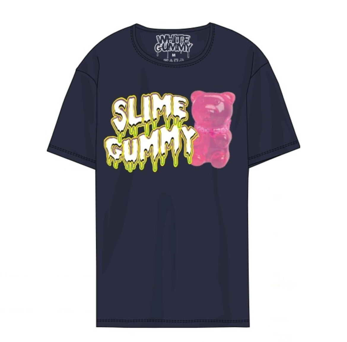 White Gummy - SLIME GUMMY TEE (321-40269-NVY)