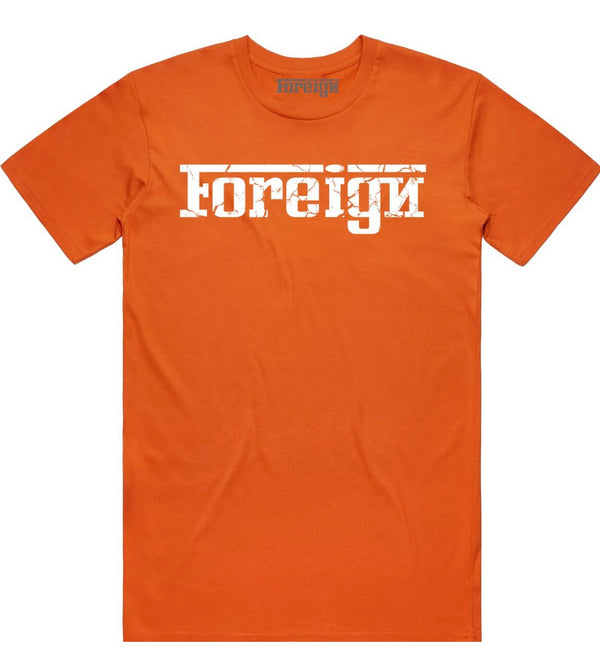 Foreign - Orange / White Tee