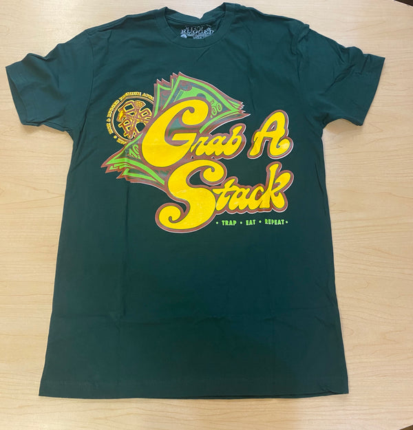 Rich & Rugged - Grab A Stack Green Tee