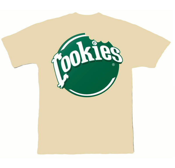 Cookies - FRONT TO BACK LOGO Khaki Tee