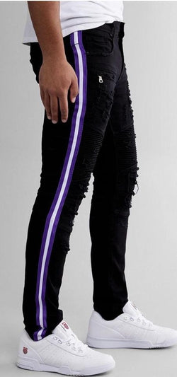 Preme - Jeans BLACK Purple – Empire Clothing Shop