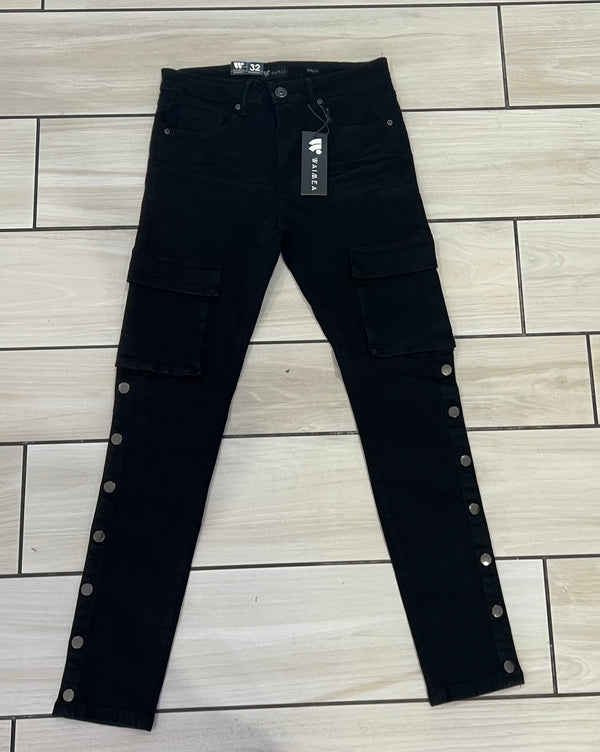 Waimen - M5627D Black Wash Jean
