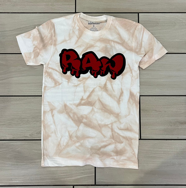 Rawalty - RAW Khaki / Red Tye Dye Tee