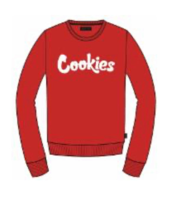 Cookies - Crewneck Red / White