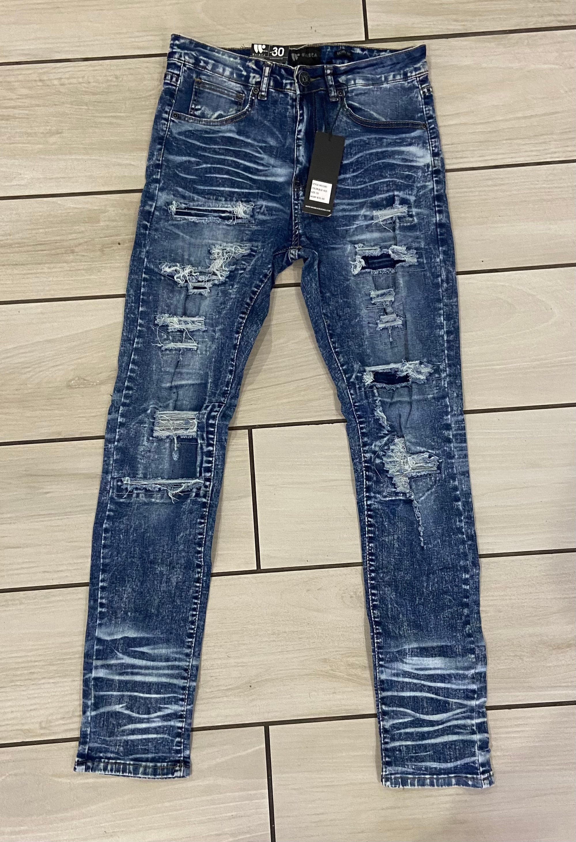 Waimen - M5328D Blue Acid Jean