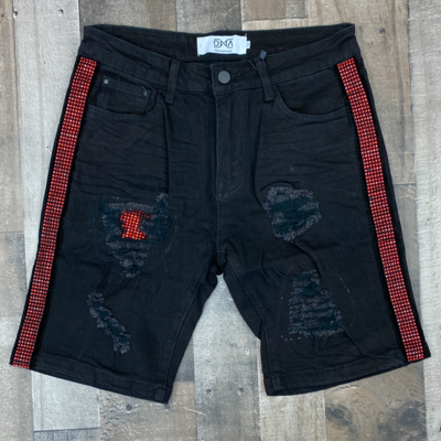 Dna - Shorts Black / Red Diamond