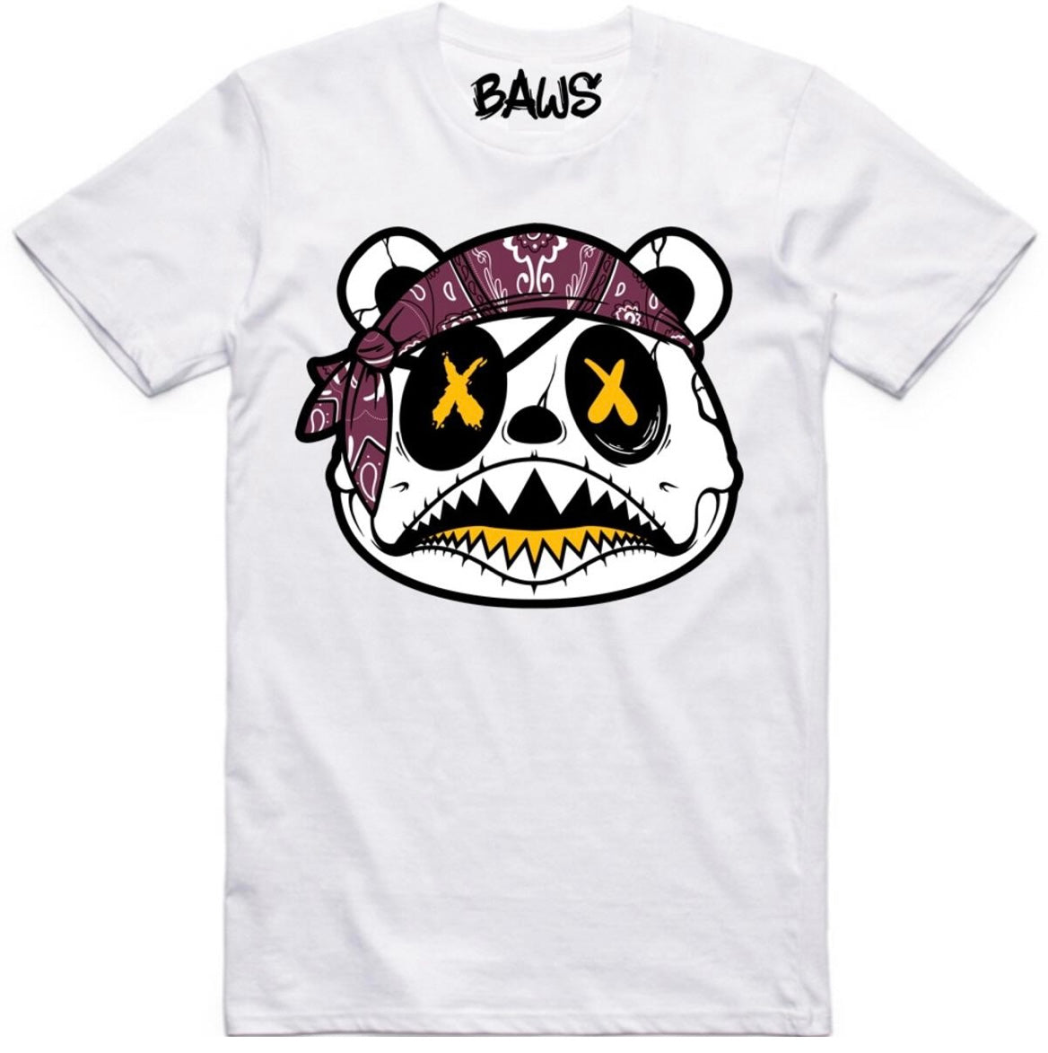 Baws - Bordeaux Pirate White Tee