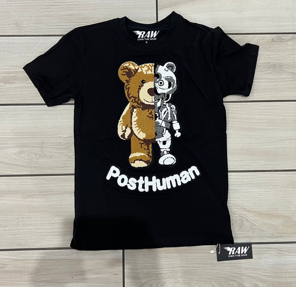 Rawalty - Bear Post Human Black Tee